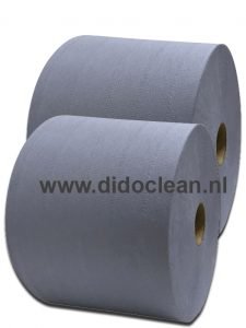 Poetsrollen Industrierollen 2 Laags 26cmx380mtr Blauw DiDoClean Nl