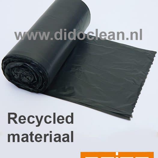 Afvalzakken 60×80 Zwart Recycled 15micron HDPE 60L