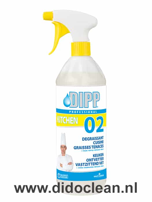 DIPP Keukenontvetter Vastzittend vet 1L Spray