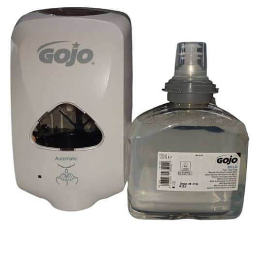 GOJO NO-TOUCH TFX Zeepdispenser + Navulling Milde schuim handzeep