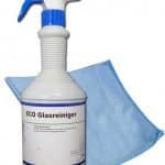 Glasreiniger 1L + Professionele Glasdoek