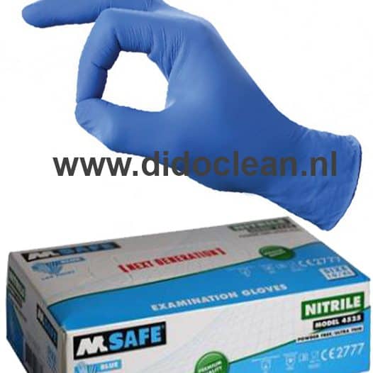 Handschoenen M-Safe 4525 Nitril Blauw