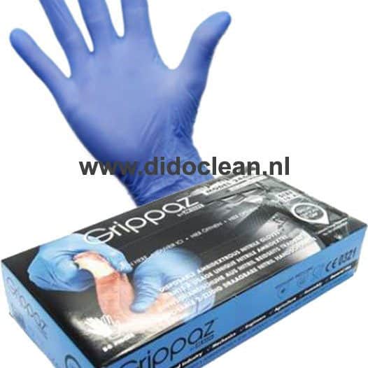 Handschoenen Nitril M-Safe 246BL Grippaz