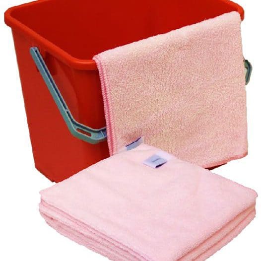 Microvezel Sopdoek Reinigingsdoek 230 gram roze 10 stuks