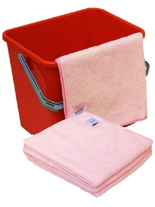 Microvezel Sopdoek Reinigingsdoek 230 gram roze 10 stuks