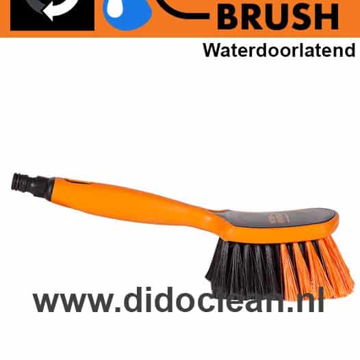 OrangeBrush Zachte Wasborstel 29cm Waterdoorlatend met Euro-Lock (Gardena) aansluiting - OB21101