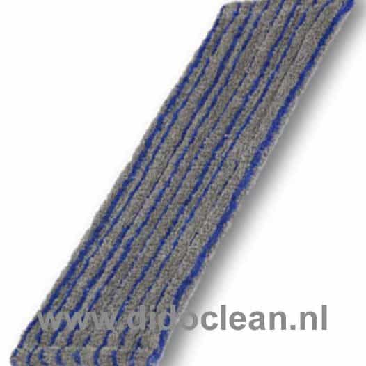 Scrubmop microvezel grijs/blauw voor klemframe en pocketframe