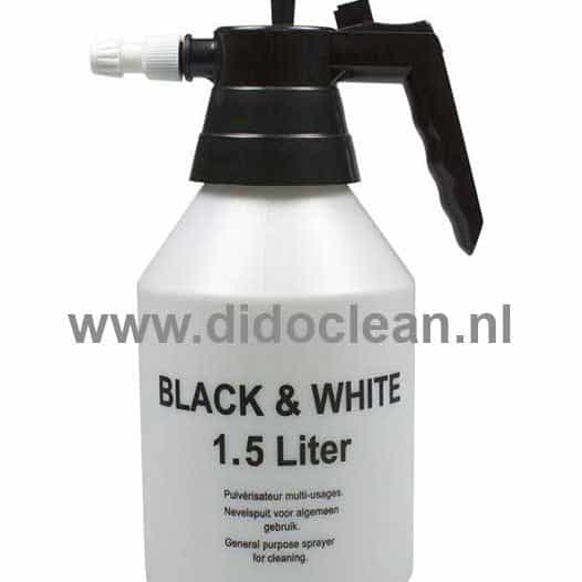 Sprayflacon Black & White 1,5 l met drukpomp