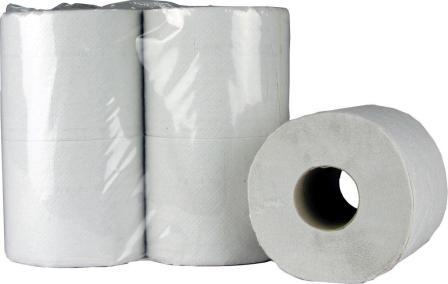 Toiletpapier wit cellulose 2 laags 400 vel per rol