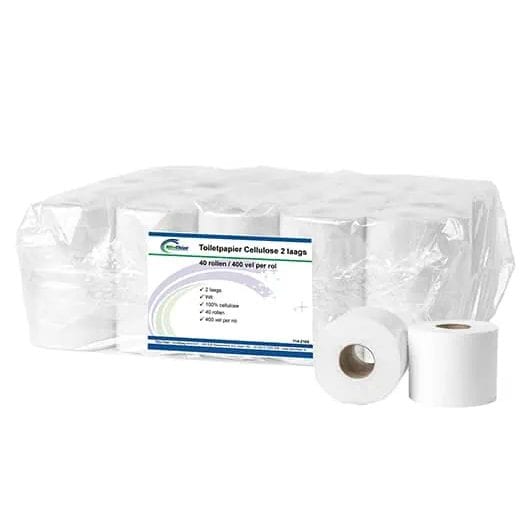 Toiletpapier Cellulose 2-laags 400vel - PALLETAANBIEDING!