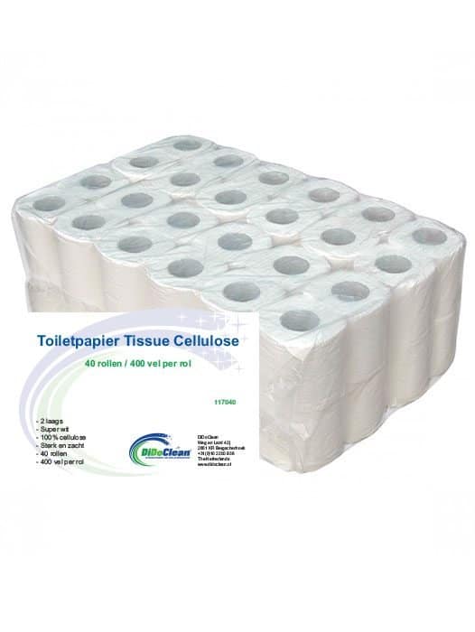 Toiletpapier Tissue Cellulose 2 laags 40 vel