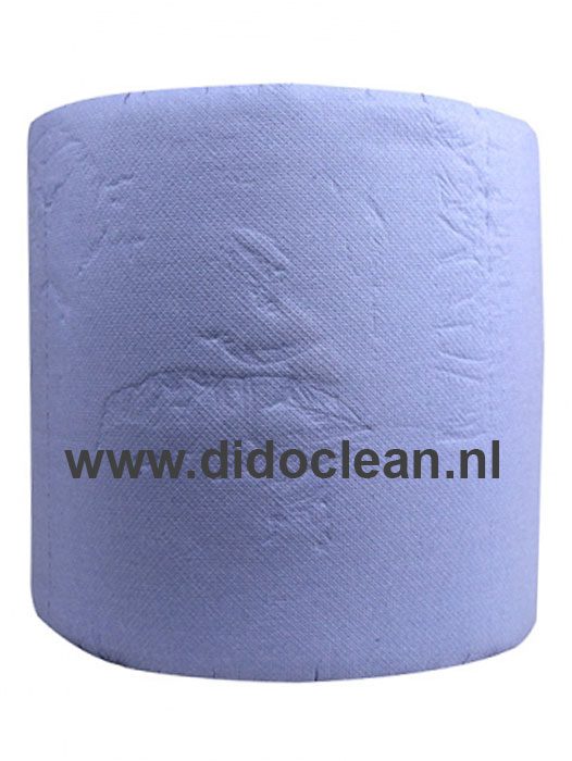 Uierpapier 3-laags 37 cm Tissue Blauw verlijmd 1000 vel
